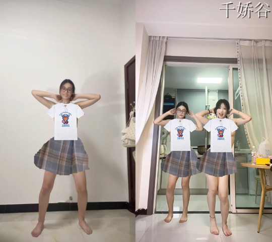高颜值百合舞姬原野芽美D音风舞蹈新作
